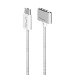 Promate MagCord-140PD MacBook Durable USB-C to MagSafe 3 Charging Cable w/ 140W Power Delivery 2M Nylon Braided