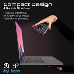Promate SnapHub-4 4 In 1 Ultra Fast USB 3.2 Hub 4 USB-A