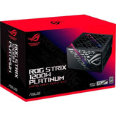 Asus Rog Strix 1200w Fully Modular 80+ Platinum Aive Pfc, Gan Mosfet, Atx 3.1 Compatible, Cybernetic Lambda A+, Dual Ball Fan Bearings, Black