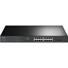 Tp Link Tl Sg1218mpe 16 Port Gigabit Poe Switch Smart Managed 250w 2 Non Poe Ports 2 Combo Sfp Slots Qos Vlan Igmp & Lag - CompuMe