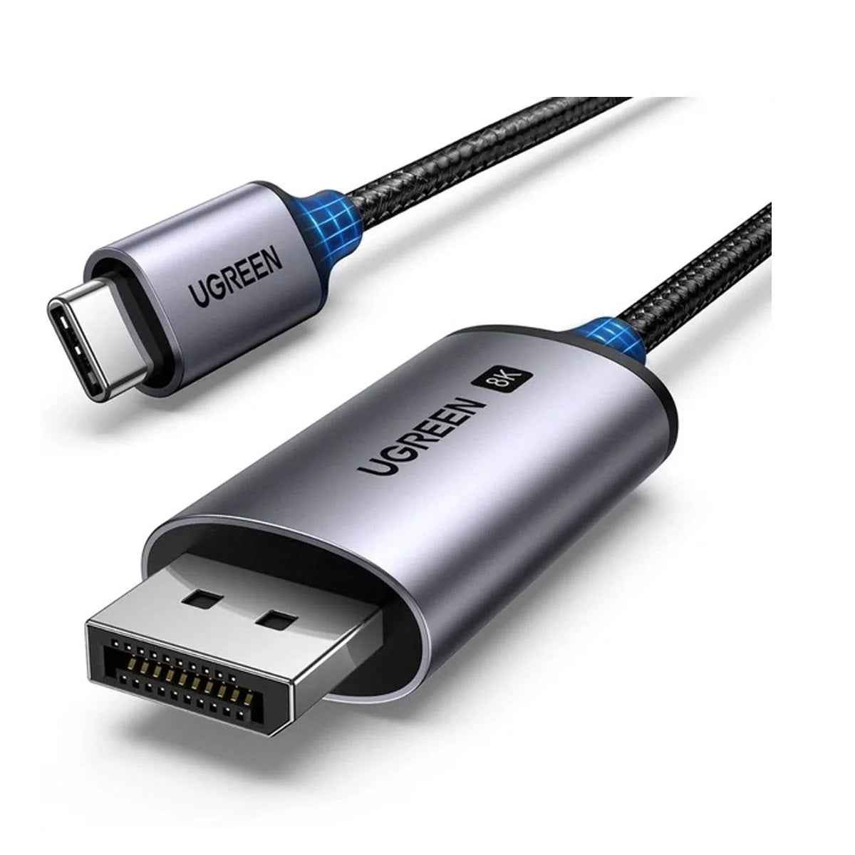 UGREEN USB C Male To Display Port Male Support Up To 8K@60Hz 2M (Gray) | CM556 |