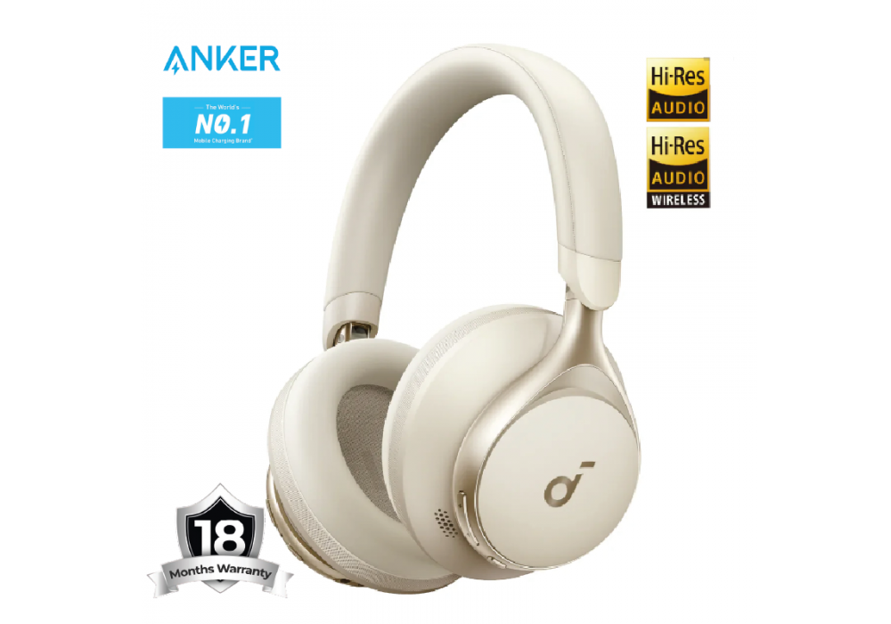 Anker Soundcore Space One Noise Cancelling Headphones, - A3035011 - White - 18 Month Warranty