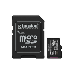 KINGSTON SDC3/128GB Canvas Select Plus 128GB MicroSDXC Card Up to 150MB/s A1 Class 10 UHS-I With Adapter