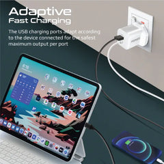 Promate Powerport-PDQC3.EU Charger , White