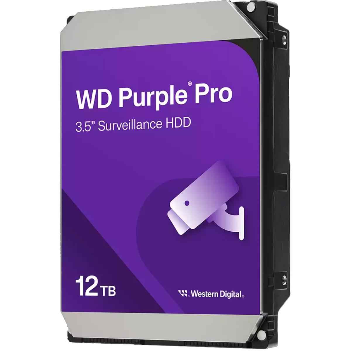 Wd 12tb Wd Purple Pro Surveillance Hard Drive 3.5" Sata 7200 Rpm 512 Mb Cache