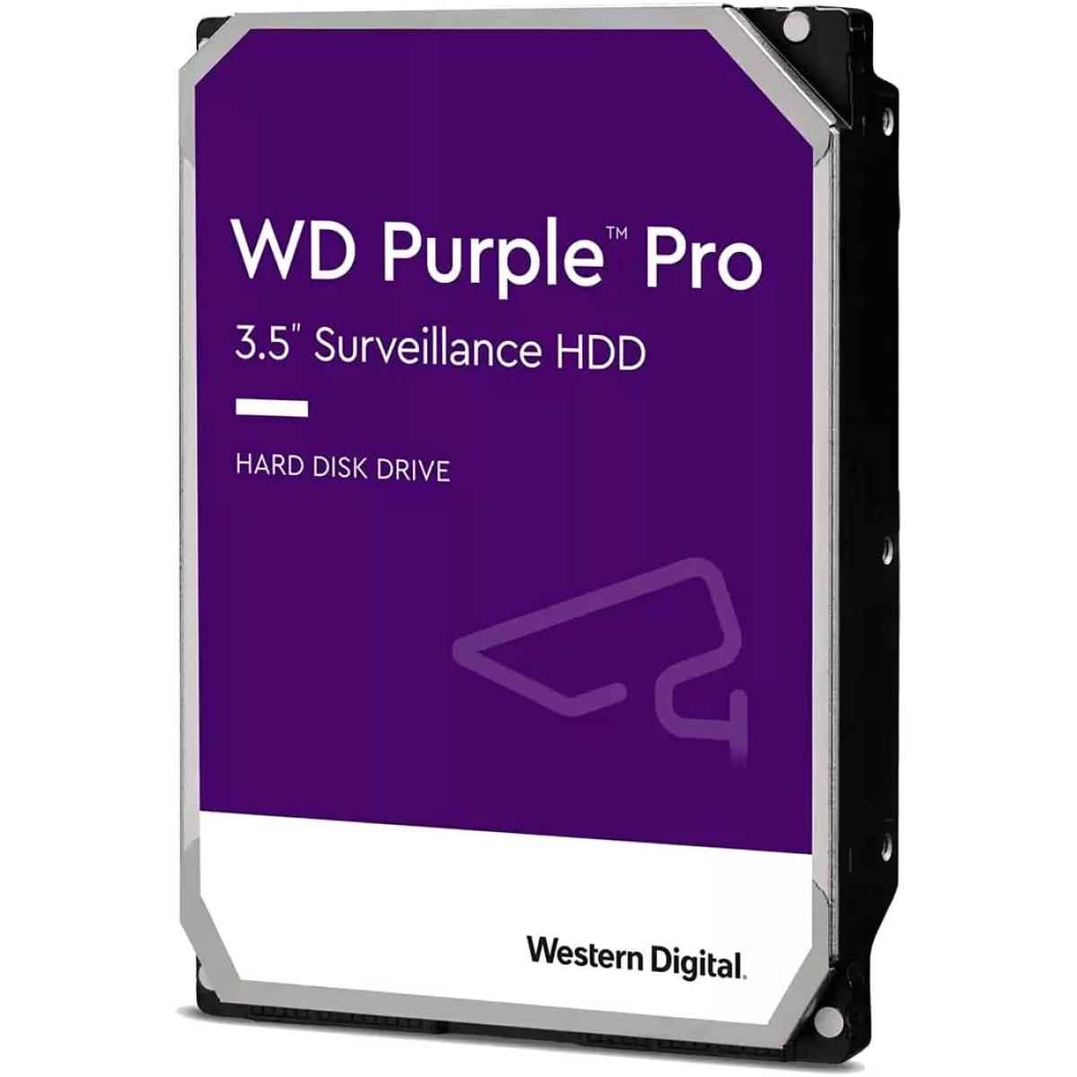 Wd 12tb Wd Purple Pro Surveillance Hard Drive 3.5" Sata 7200 Rpm 256 Mb Cache