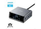 Anker Prime 250W USB C Charger, 6 Port GaN Ultra-Fast Charging Dock, 2.26" LCD Display, Smart Control Wheel, MacBook Pro/Air, iPhone 16/15/14, Pixel, Galaxy, Apple Watch, and More / 18 Months Warranty