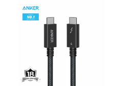 Anker Prime Thunderbolt 4 Braided Cable 3ft 240W Black - A84N0011 - 18 Month Warranty