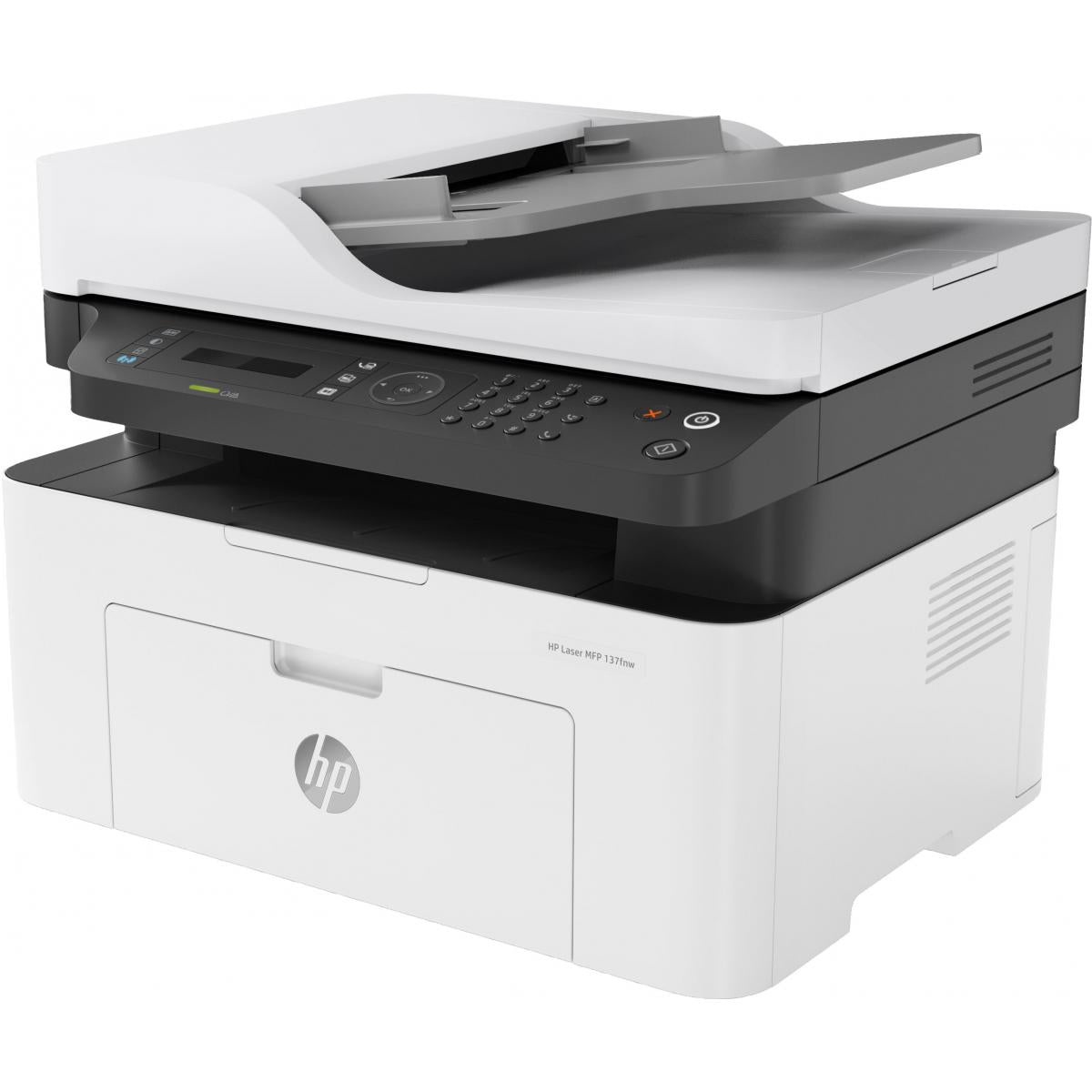HP Laser MFP M137FNW Black and White Laser Multifunction 4-In-One Wireless & Network Printer (Print, Scan, Copy, Fax) With Auto Feeder - White | 4ZB84A | HP Laser MFP M137FNW Black and White Laser Multifunction 4-In-One Wireless & Network Printer (Print, Scan, Copy, Fax) With Auto Feeder - White | 4ZB84A |