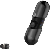 Motorola Vervebuds 400 True Wireless Earbuds with Sleek Innovative Design & Portable Charging Case - black