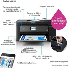 Epson EcoTank L14150 A3+ Wi-Fi Duplex Wide-Format All-in-One Ink Tank Duplex & WIFI Printer
