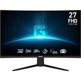 Msi G27c3f 27" Curved 1500r Rapid Va Full Hd 180hz 1ms Frameless Night Vision W/ Anti Flicker & Less Blue Light Support 120hz For Console Black