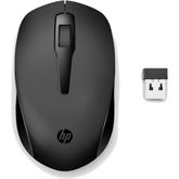 HP 150 Wireless Mouse, 3-Button with Dual Control Scroll Wheel 1600 DPI Optical Sensor with Ergonomic Design for All-Day Comfort for Lefty or Righty Use - Black