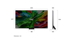 LG QNED Evo Mini LED 100Inch, Smart & 4K, AI Assistant, Dynamic QNED Color, Magic Remote - 100QNED86A6.AMNG