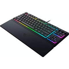 Razer Ornata V3 TKL Low-Profile Keys Mecha-Membrane SwitchesUV-Coated Keycaps Backlit Media Keys 8-Zone RGB Lighting Spill-Resistant w/ Wrist Wrest