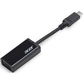 Acer Usb Type C To Vga Plug And Play Converter Cable Adaptor Black