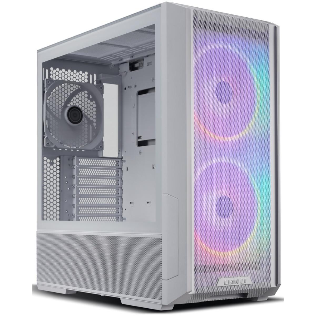 Lian Li LANCOOL 216 (216R-W) MESH (White) ARGB ATX Mid Tower Tempered Glass Gaming Case W/ Type-C & (2x160mm ARGB Fans + 140mm PWM Fan) | LANCOOL 216R-W | - CompuMe Lian Li LANCOOL 216 (216R-W) MESH (White) ARGB ATX Mid Tower Tempered Glass Gaming Case W/ Type-C & (2x160mm ARGB Fans + 140mm PWM Fan) | LANCOOL 216R-W | - CompuMe
