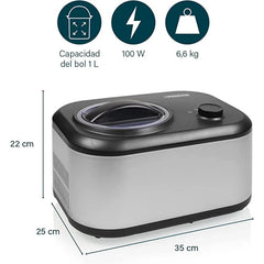 Princess Ice Cream Maker, 1Lit, 100Watts, Grey - 01.282608.01.001