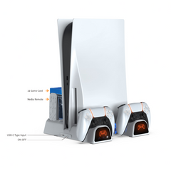 Dobe Multifunctional Charging Dock for PS5 Slim White