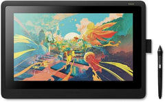 Wacom Cintiq 16 Creative Pen 16" Full HD Graphic Drawing Monitor with Wacom Pro Pen 2 8192 Pen Pressure For Windows & MAC - Black