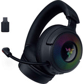 Razer Kraken V4 Wireless & Bluetooth & Usb Super Wideband Mic 40mm Drivers 9 Zone Rgb Lighting For Pc, Mac, Ps5, Nintendo Switch, Steam Deck, Smartphone Black