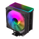 GameMax Sigma 550 Infinity BK, ARGB CPU Air Cooler, 5 Direct Touch Heatpipes, 220W TDP, 120mm PWM Fan, Infinity Mirror Top Cover, Intel LGA1851/1700 & AMD AM5/AM4 Compatible, 1 Year Warranty