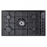 Elba Built in Gas Hob 90Cm, 5Burners, Black - EN 95-54V AND