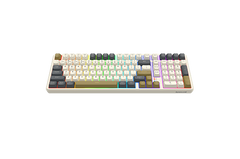 Redragon K528 Wireless Gaming Keyboard Bluetooth Computer Keyboards Creamy Cute with Number Pad RGB Backlit Tri-Mode BT/2.4GHz/USB-C, 4000mAh Battery for Win/MAC- Dusty Olive
