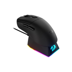 Redragon M998 Lightweight Wireless Gaming Mouse with RGB Magnetic Charging Dock, BT/2.4G Wireless/Wired Optical Mice, 24000 DPI, 5 Programmable Buttons for PC/Mac, Black