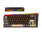 Redragon K752 Wireless Mechanical Keyboard, 60% Gasket Mount Gaming Keyboard with RGB Backlit, Creamy Sound, Tri-Mode 2.4GHz/BT5.0, Hot-Swappable, PBT Keycaps for PC/Mac Gamer
