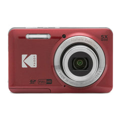 Kodak Compact Digital Camera FZ55 5x Optical Zoom CMOS, Li-ion Battery, Red