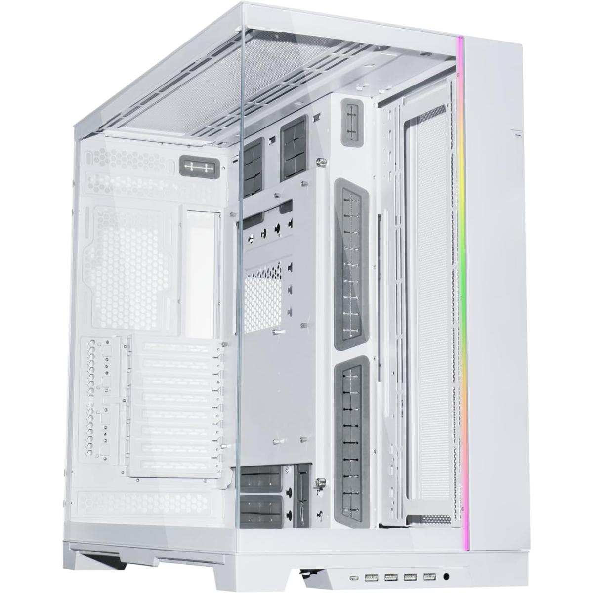 Lian Li O11 Dynamic Evo Xl O11dexl Aluminum / Steel / Tempered Glass Atx Mid Tower Computer Case White - CompuMe