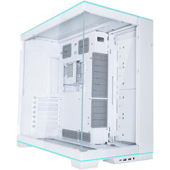 Lian Li O11d Evo Rgb Front & Side Tempered Glass Dual Chamber Case Argb Lighting Strips Up To 420mm Radiator Reversible Chassis White