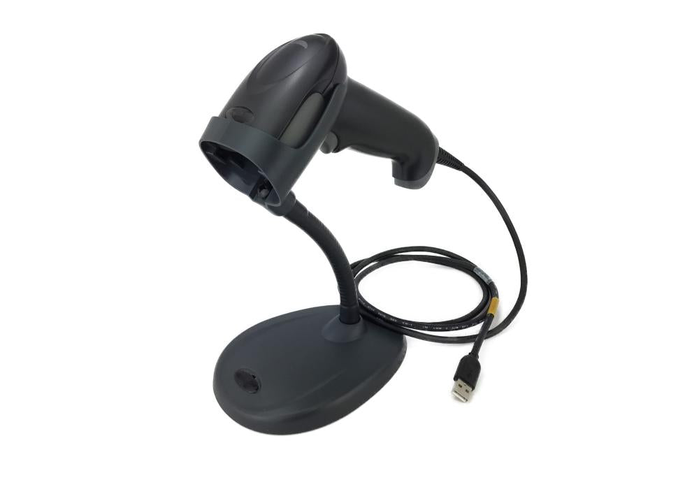 Honeywell Voyager Extreme Performance (XP) 1470g Handheld Corded Gun Barcode Scanner (2D, 1D, PDF, Postal), Includes Stand and USB Cable - CompuMe Honeywell Voyager Extreme Performance (XP) 1470g Handheld Corded Gun Barcode Scanner (2D, 1D, PDF, Postal), Includes Stand and USB Cable - CompuMe
