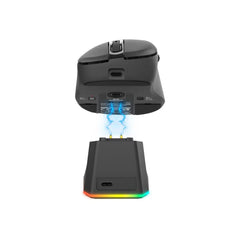 Redragon M998 Ultra Lightweight Wireless Gaming Mouse 3950 Sensor with RGac, Black / 8000 HZ