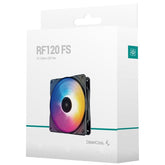 Deepcool Rf12 Fs Rgb 120mm Fan Speed: 500~1500 Rpm Fan Airflow: 56.5 Cfm Fan Air Pressure: 1.66 Mmaq Hydro Bearing Fan Conneor: 4 Pin Pwm, Pack Of 1, Black