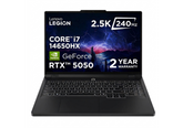 Lenovo Legion Pro 5 16IRX10 Gaming Laptop, Intel Core i7-14650HX 5.2GHz 30MB Cache, RTX 5050 8GB GDDR7, 16GB DDR5, 512GB SSD, 2.5K IPS 500nits 240Hz 100% DCI-P3 DisplayHDR™ 400 Dolby Vision, 2 Year Warranty - Eclipse Black