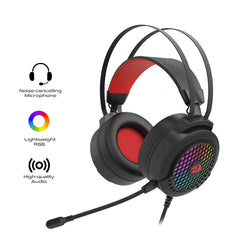 REDRAGON CARMEN H261 RGB GAMING HEADSET - CompuMe