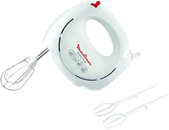 Moulinex Easy Max Hand Mixer, 5Speeds, 200Watts, White - HM2501B1