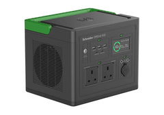 Schneider OffGrid Portable Power Station 500, 230V, 517Wh Lithium-ion, LCD, 2 BS1363 UK outlets, Sinewave, 3 USB-A, 2 USB-C, Wireless Charger