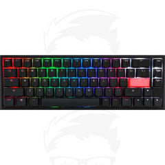 Ducky One 2 Mini SF 65% Gaming Keyboard Cherry Blue RGB Switch, Black - Arabic
