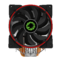 GameMax Gamma 500 RGB CPU Cooler – 5 Copper Heatpipes, 125mm PWM Fan