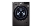 LG Front Load Wash & Dryer Machine A, 12KG Wash & 8KG Dryer, 1400RPM, Glass Door, Black Steel - F4V9BCP2EE.SBLPEL