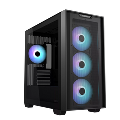 ASUS A21 PLUS microATX Support for hidden-connector ARGB fans GAMING CASE - White