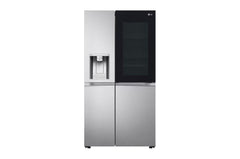 LG Side by Side Refrigerator, 674Lit, Door Cool+, Insta view, Silver - GCX-287TVSI.ABSPELF