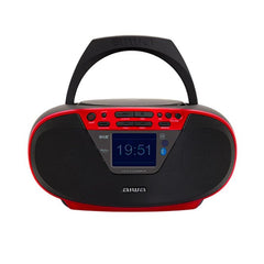 Aiwa BBTU-500DAB Ultimate Modern Boombox powerful 6W RMS output RED