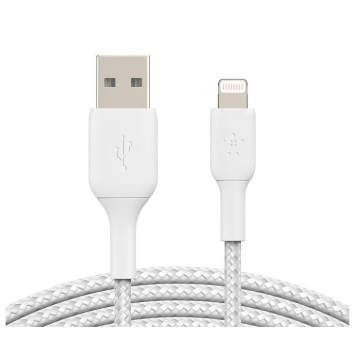 Belkin Braided USB - C to USB - A Cable (3 meter White), USB cable