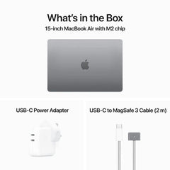 Apple MacBook Air 15Inch M2, 8 Core Cpu & 10 Core Gpu, 256GB, Space Grey - MQKP3AE