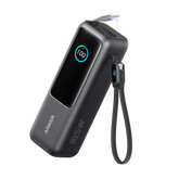 ANKER POWER BANK 25K 165W BUILT IN USB-C AND RETRACTABLE CABLE