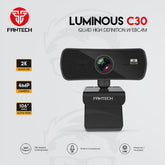 Fantech Luminous C30 2K Webcam – 1440p, Built-in Microphone